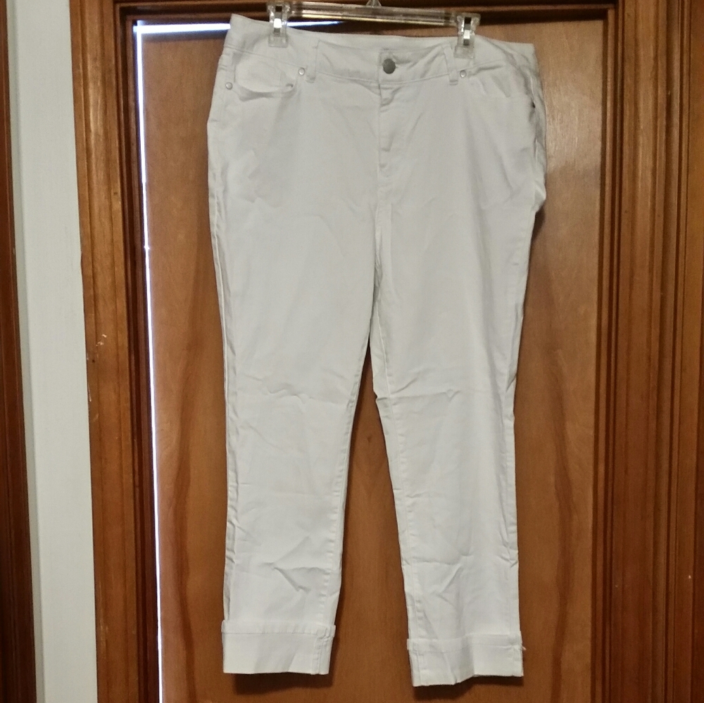 D Jean's cropped jeans in white